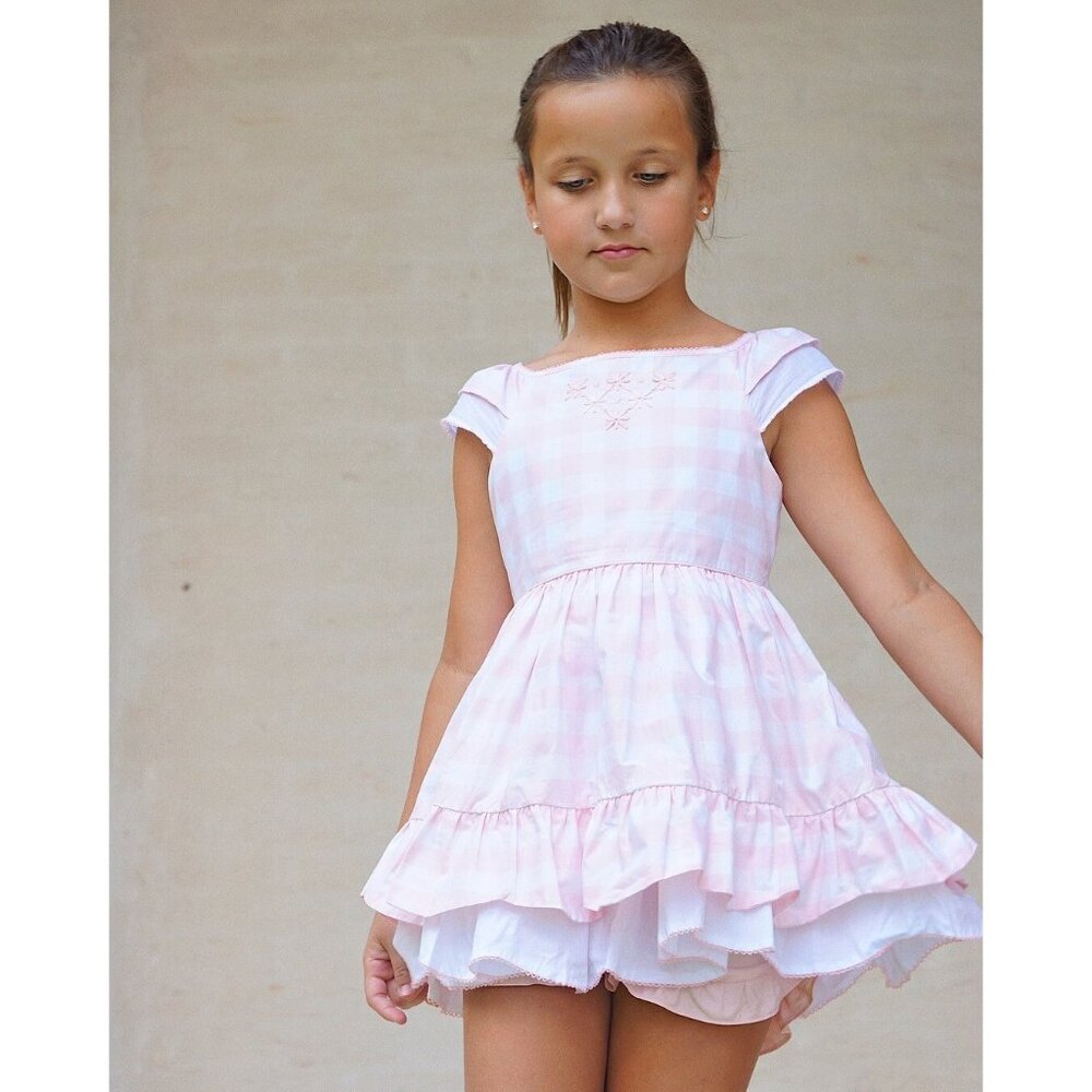 Well Dressed Wolf Pink and White Gingham Dress